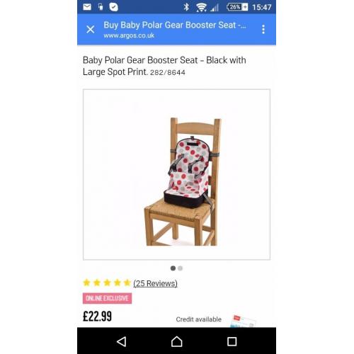Portable high chair