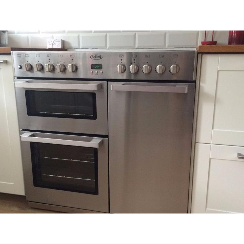 Belling Range Cooker Stainless Steel DB4 90DFT