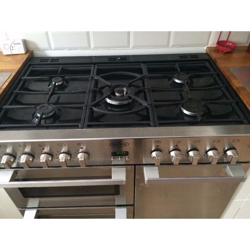 Belling Range Cooker Stainless Steel DB4 90DFT
