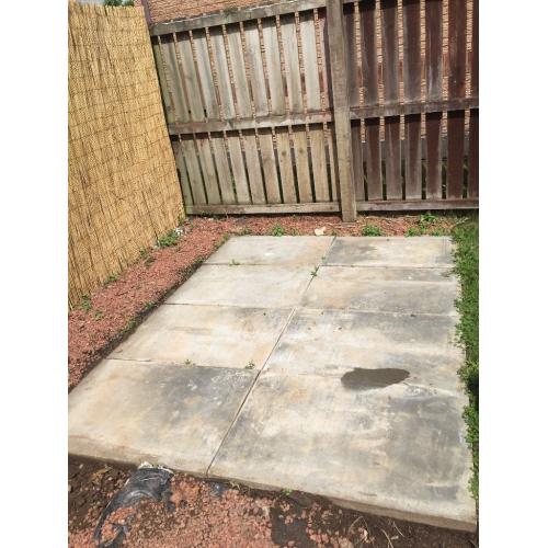 8 Used garden slabs - FREE to uplift