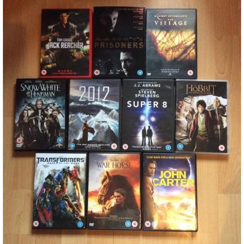 Job lot 10 DVDs thriller/action/horror (bundle #6)