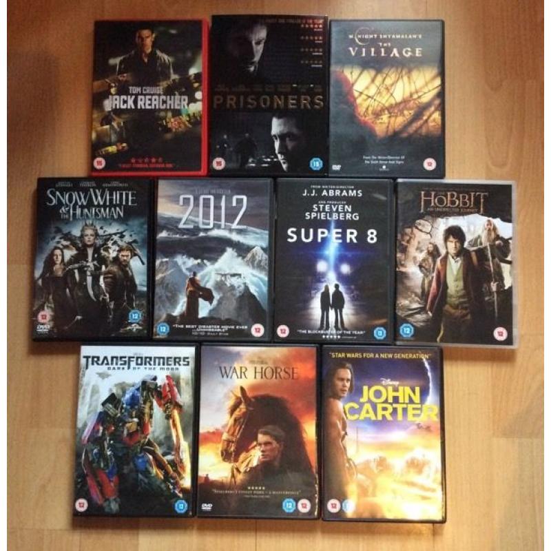 Job lot 10 DVDs thriller/action/horror (bundle #6)