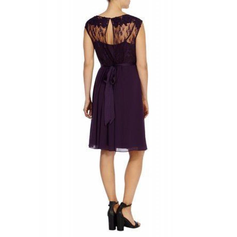 Coast embellished dress purple maroon size 6 (Lori May)