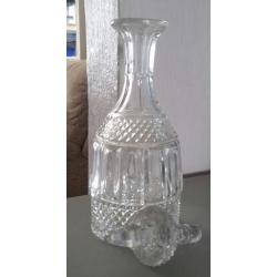 Brandy Decanter Crystral set used in good condition