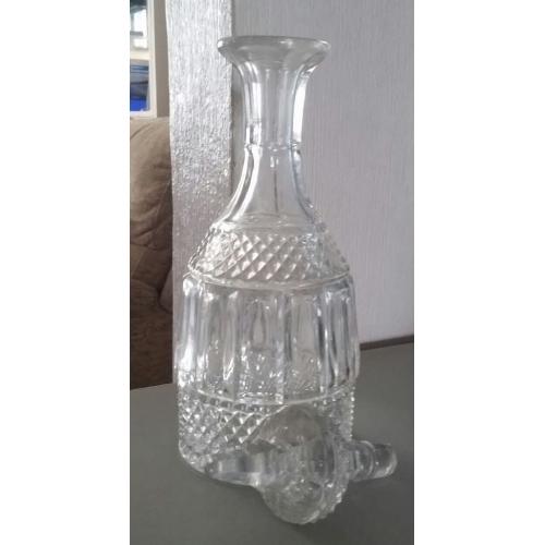 Brandy Decanter Crystral set used in good condition