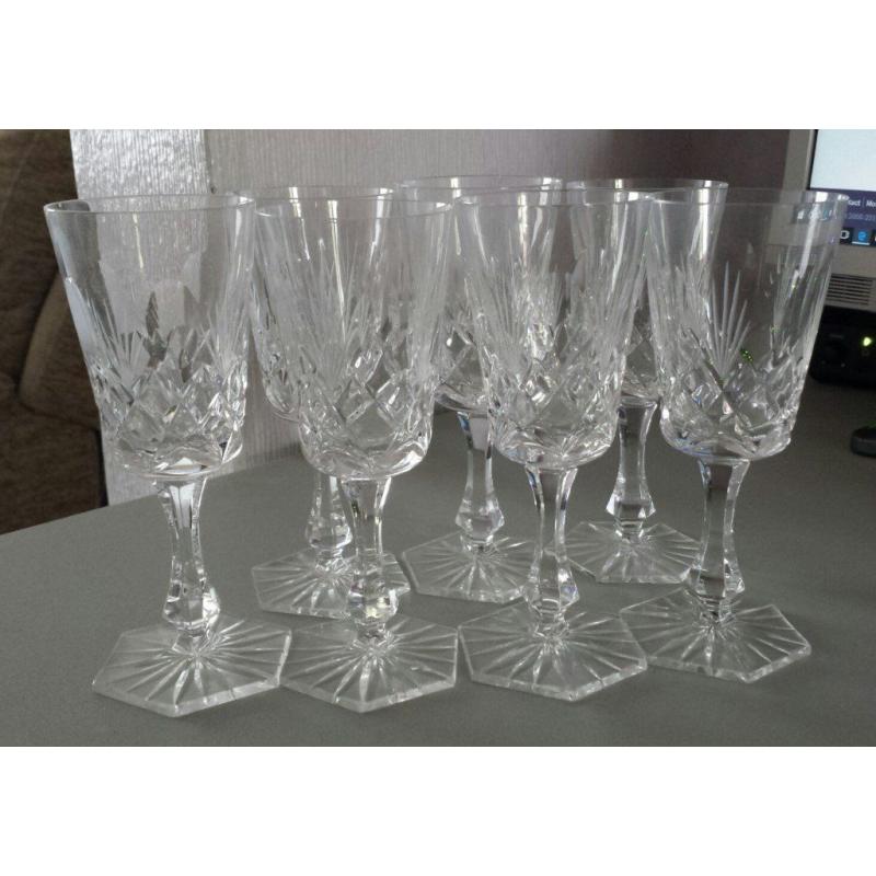 New Crystal wine glasses two sets