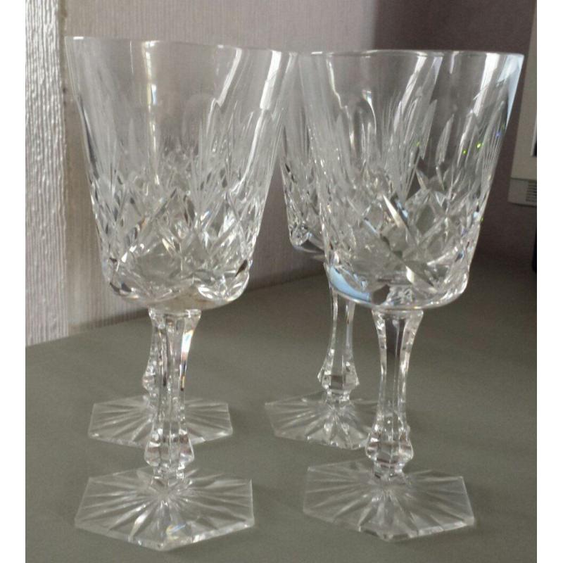 New Crystal wine glasses two sets