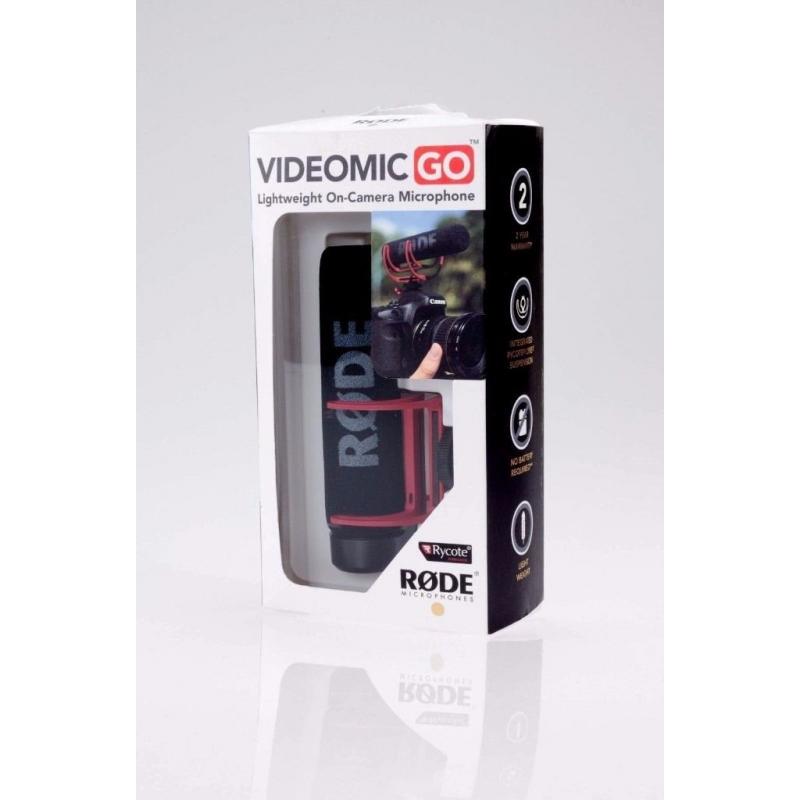 RØDE VideoMic Go Microphone For DSLR Cameras With Rycote Lyre Shock Mount