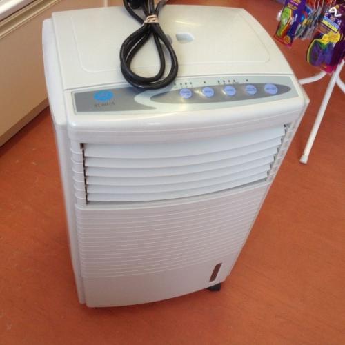 Prem-e-air humidifier portable on wheels