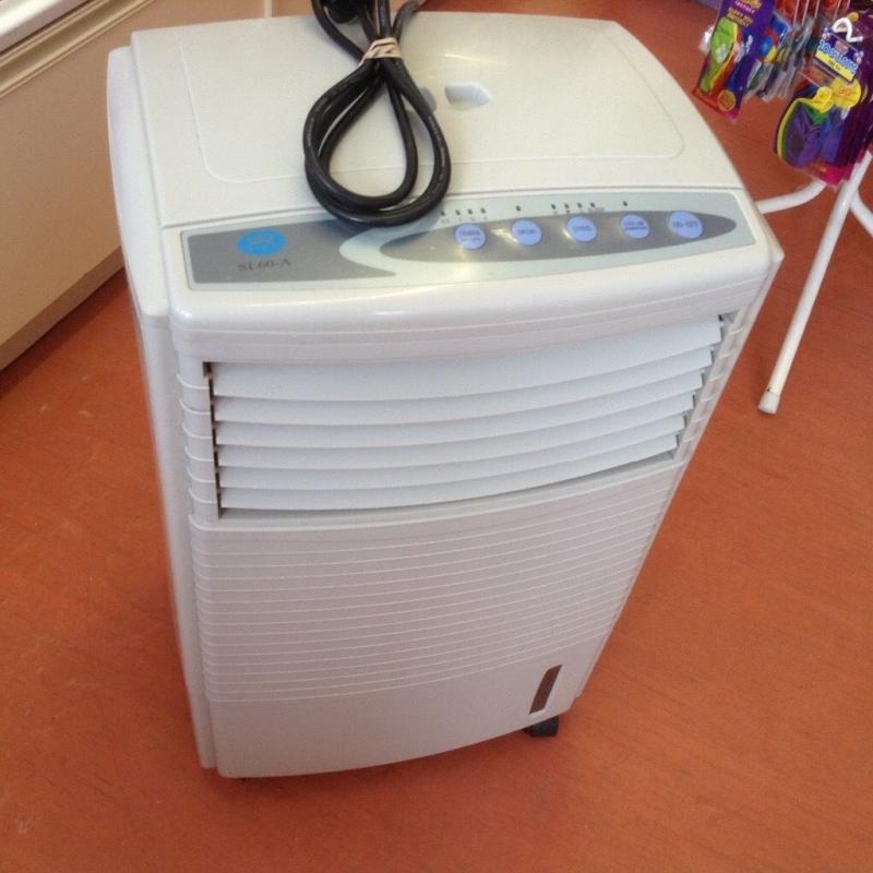 Prem-e-air humidifier portable on wheels