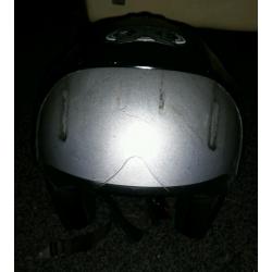 Well used motor bike helmet