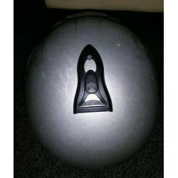 Well used motor bike helmet