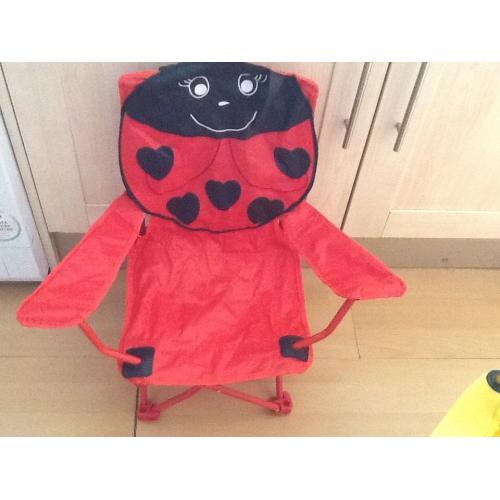 Kids Hi Gear animal camping chair - ladybird