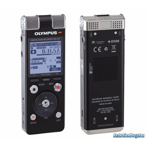 BRAND NEW Olympus DM-670 8 GB WITH LEATHER CASE, Rechargeable NiMH Batteries Sonority S