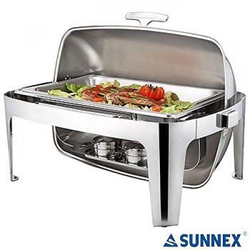 Sunnex stainless steel roll top chafer/chafing dishes