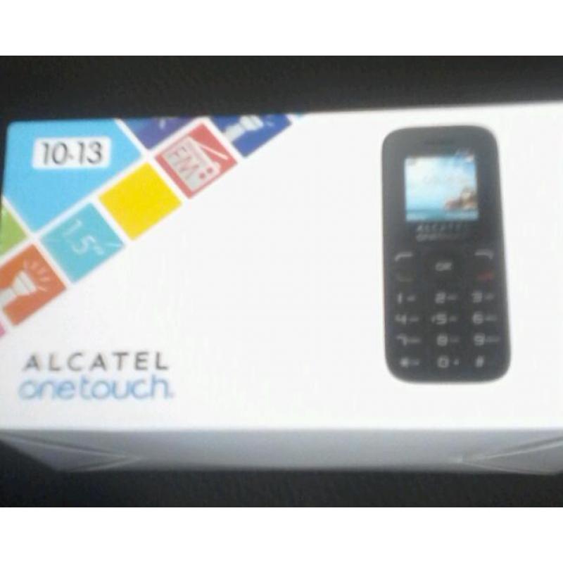 Brand new Alcatel one touch mobile phone sim free unlocked