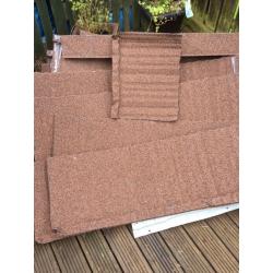 Metal sheet roofing material