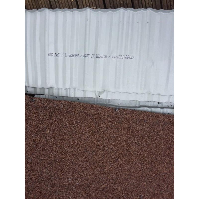 Metal sheet roofing material