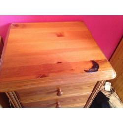 Sturdy pine chest of drawers *marked* upcycling project