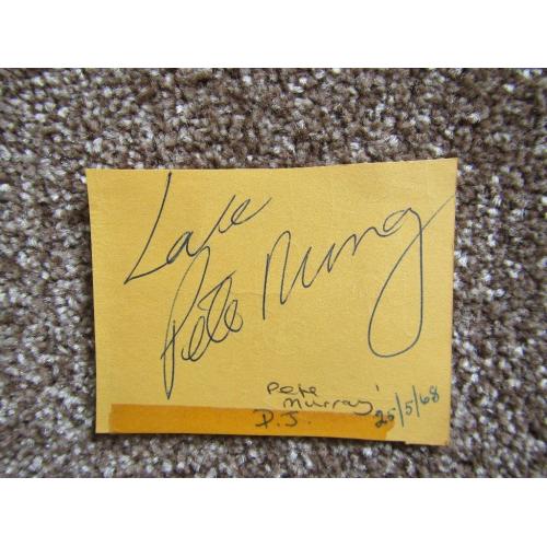 Autograph - Pete Murray - DJ genuine