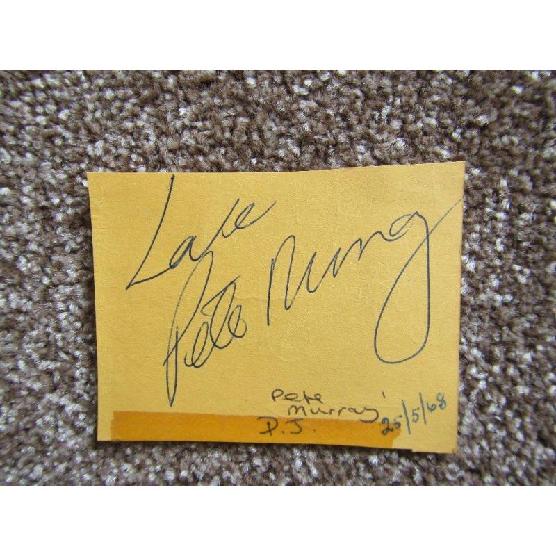 Autograph - Pete Murray - DJ genuine