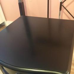 Black bedside table