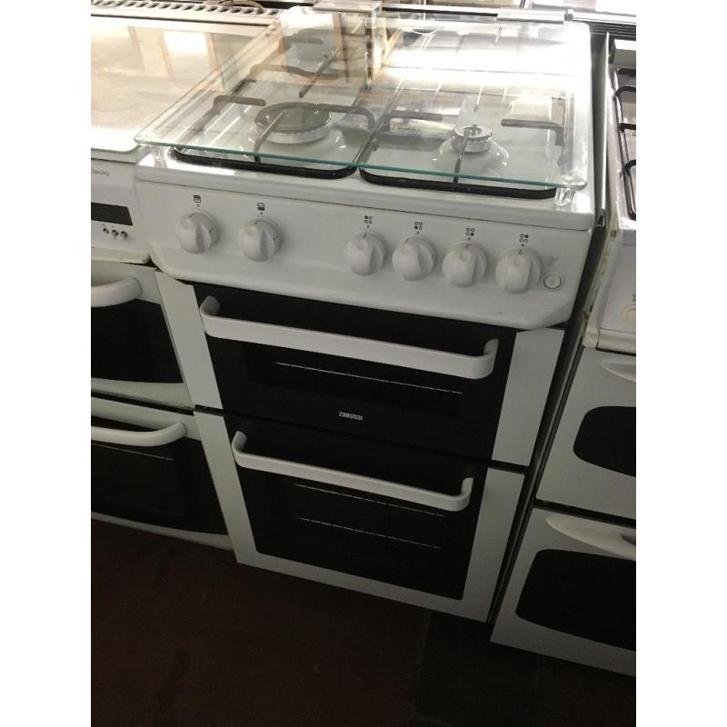 50CM WHITE ZANUSSI GAS COOKER