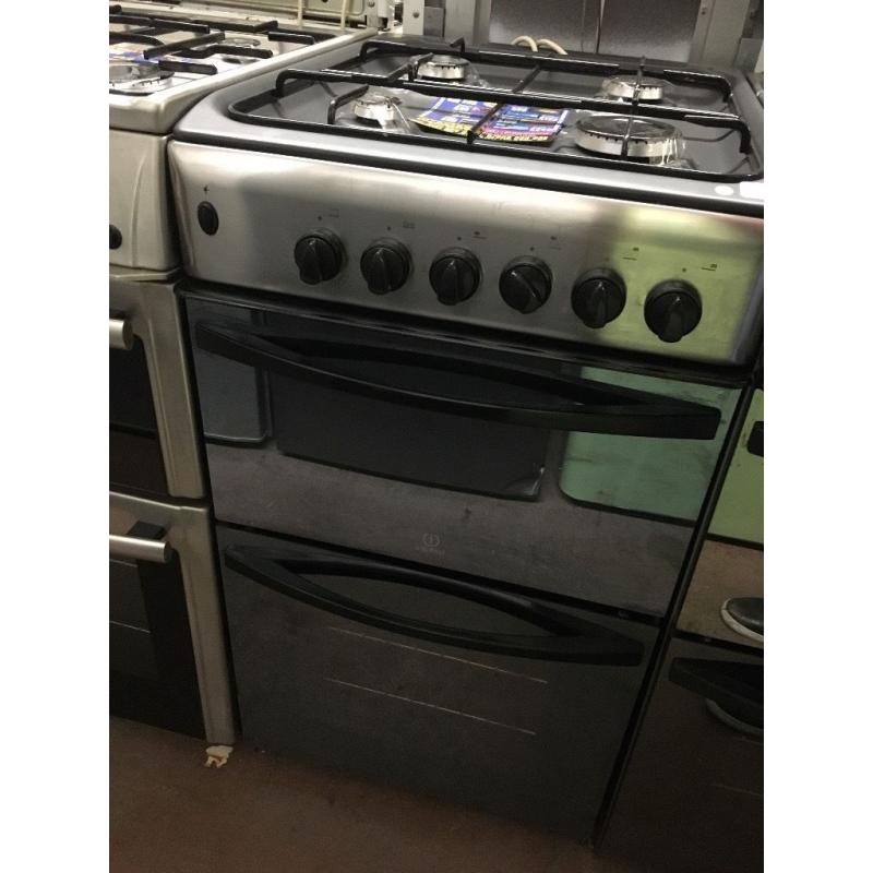 50CM STAINLESS STEEL INDESIT GAS COOKER