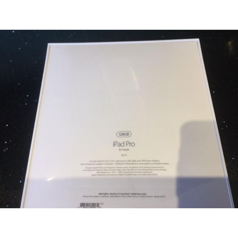 Apple iPad PRO 128 gb wifi BRAND NEW SEALED full 12 mths warranty ideal gift