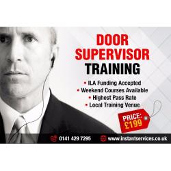 SIA Security Licence Training | Door Supervisor Courses | ILA Funding Accepted