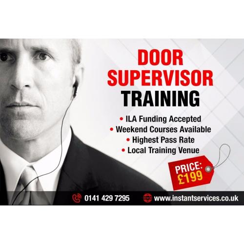 SIA Security Licence Training | Door Supervisor Courses | ILA Funding Accepted