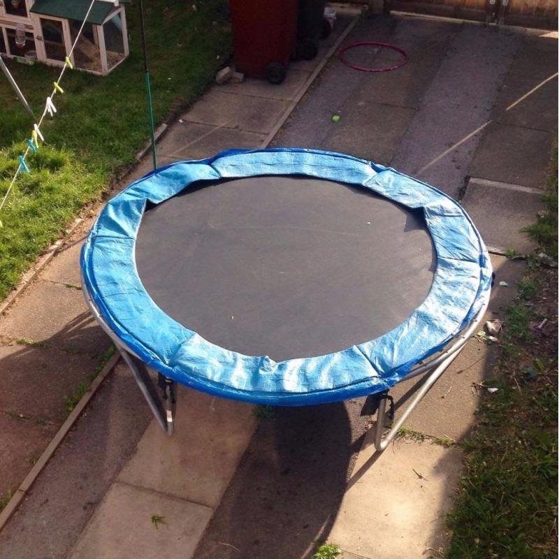 8ft trampoline-good condition.
