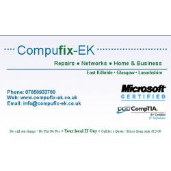 PC Repair and IT Support, Microsoft Certified Engineer - East Kilbride, Lanarkshire, Glasgow