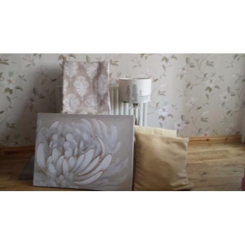 Curtains Lamp Pillows canvas
