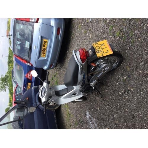 2003 Honda innova 125cc engine one owner from new rides really well in silver any trial welcome