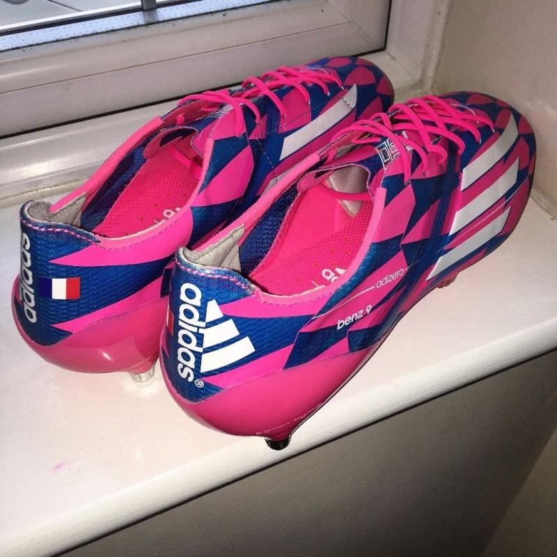 Karim benzema match issued not worn football boots adidas f50 Real Madrid made in Germany