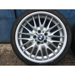 BMW E46 3 Series MV1 18" Alloy Wheels Genuine Staggered Set 8J & 8.5J - 5x120