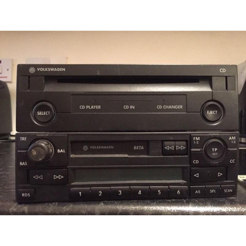 Vw radio cassette and CD player