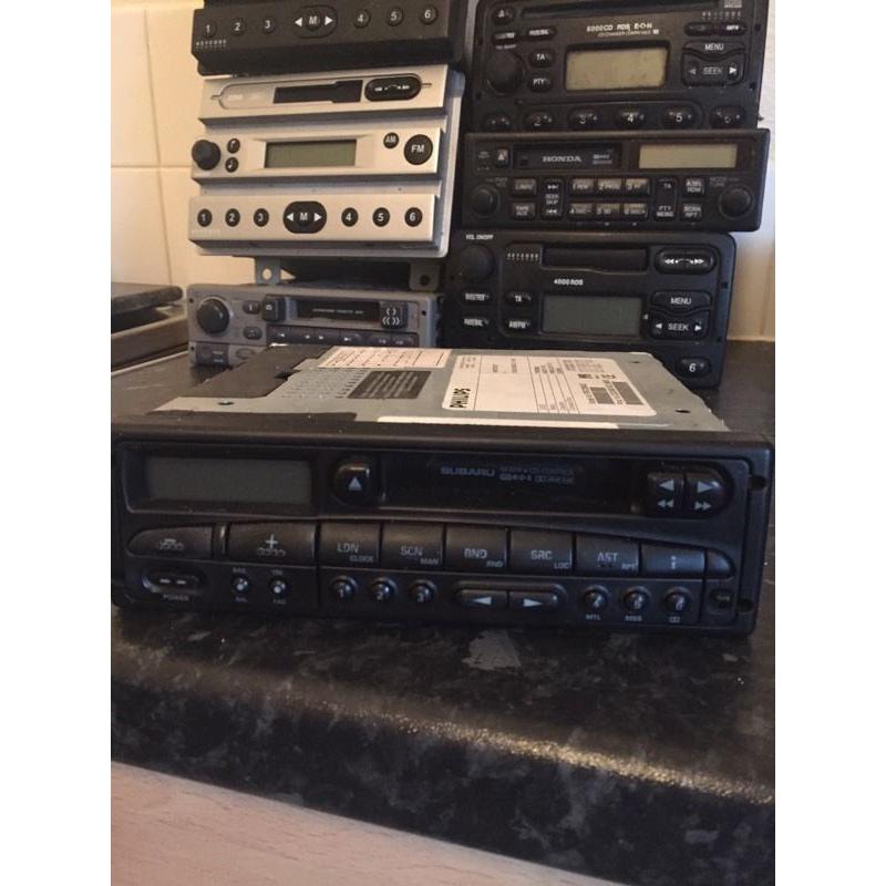 Subaru radio cassette