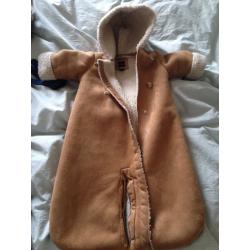 Baby Gap sheepskin pram suit