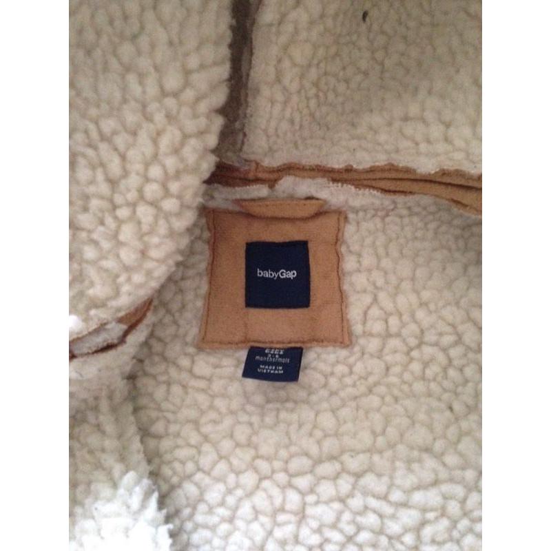 Baby Gap sheepskin pram suit