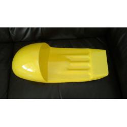 YELLOW CAFE RACER FIBERGLASS SEAT.