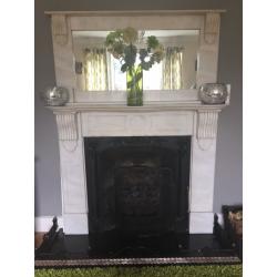 Victorian style marble fireplace , excellent vondition
