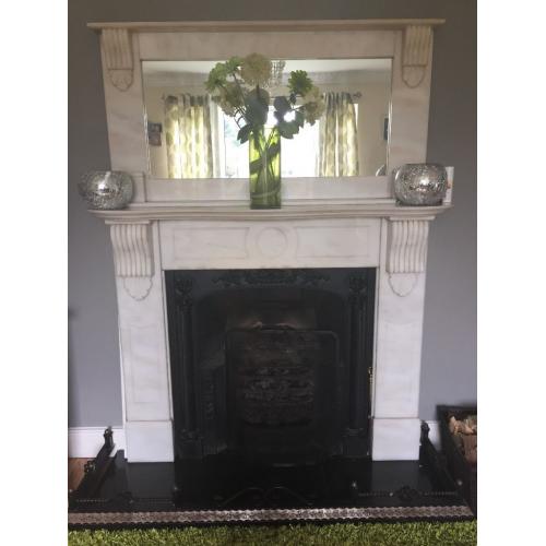 Victorian style marble fireplace , excellent vondition