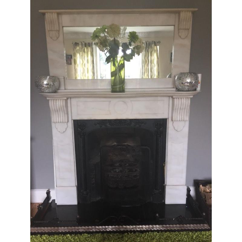 Victorian style marble fireplace , excellent vondition