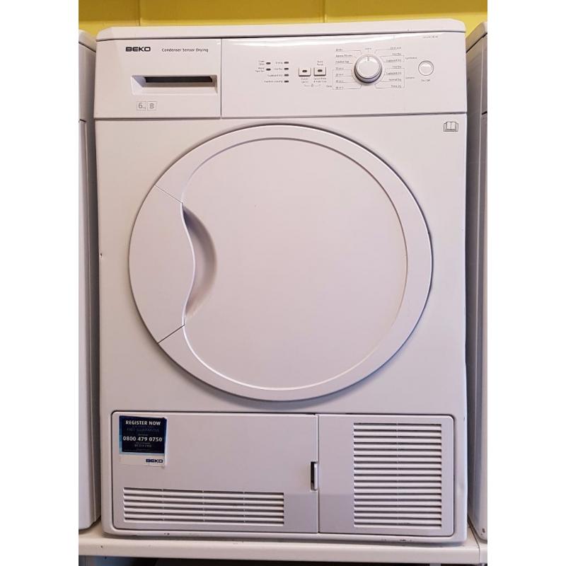 Beko 6KG Freestanding Condenser Sensor Dryer -6 Months Full Warranty **Free Delivery**