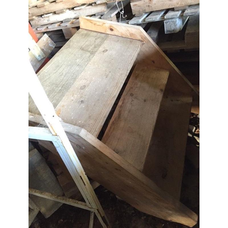 Wooden steps