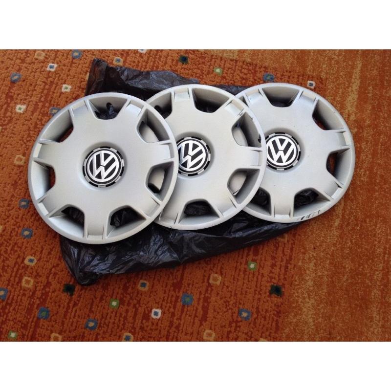 Three wheel trims fits vw polo 14 in and others vw cars