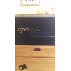Ghd v gold hair straightners brand new sealed in a box with heat ristant bag