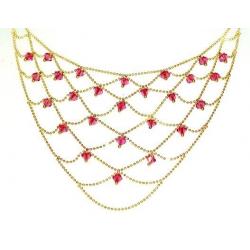 STUNNING 18CT GOLD EDWARDIAN AMETHYST NECKLACE GREAT DESIGN MADE IN ENG FULLY HALLMARKED MINT COND